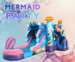 Mermaid Bounce House and Slide Combo